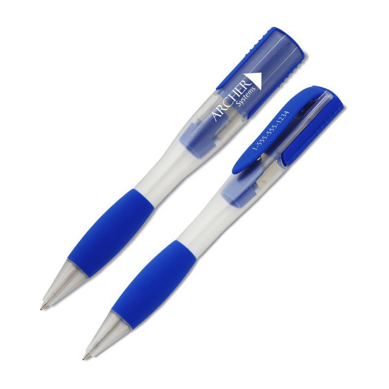 plastic usb ballpoint pen usb drive with rubberized grip 1