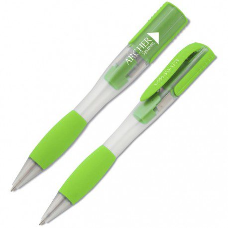 plastic usb ballpoint pen usb drive with rubberized grip
