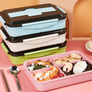 1500ML Eco Wheat Lunch Box Set 2 1