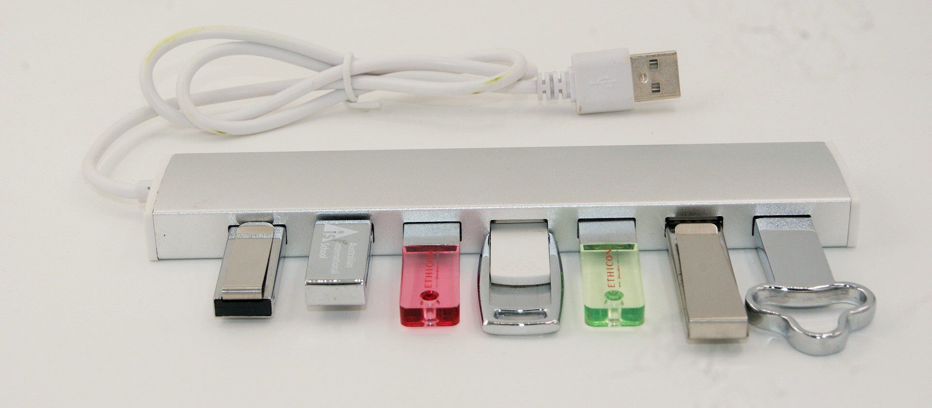 7 long port Aluminium USB Hub 6