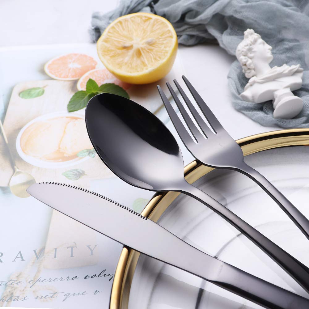 9 Pieces Full Cutlery Set in drawstring pouch 5