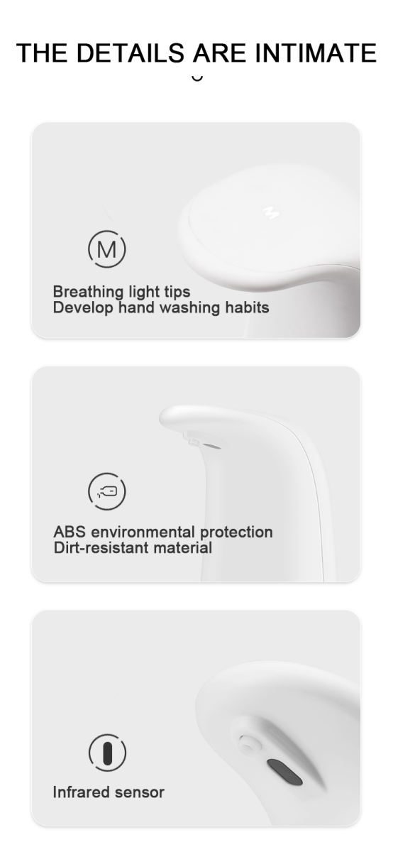 Curve Top Auto Handsfree Soap Battery 1