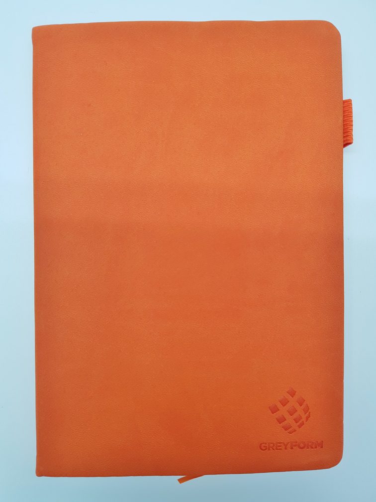 DO0222 010 GREY FORM A5 PU Leather Notebooks with Toolbelt