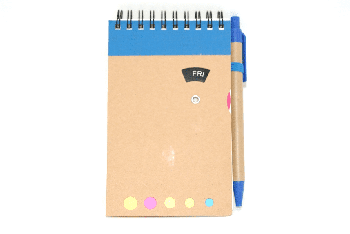 Day Changing Post it Pad with Strips and Pen 13