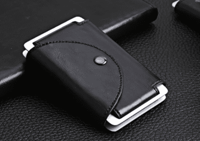 Designer Leather Anti RFID Card Coin Holder 2
