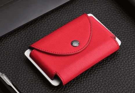 Designer Leather Anti RFID Card Coin Holder 3