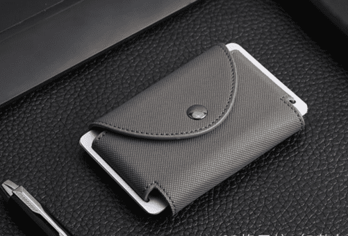 Designer Leather Anti RFID Card Coin Holder 4