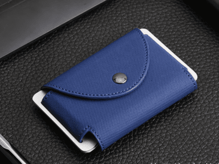 Designer Leather Anti RFID Card Coin Holder 6