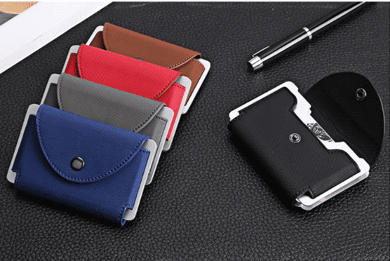 Designer Leather Anti RFID Card Coin Holder 7