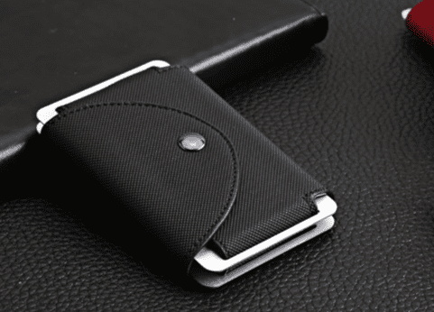 Designer Leather Anti RFID Card Coin Holder 8