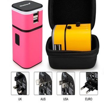 Detachable Light up Travel Universal Travel Adaptor 3