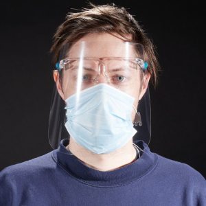 Face Shield with Glasses Frame 1