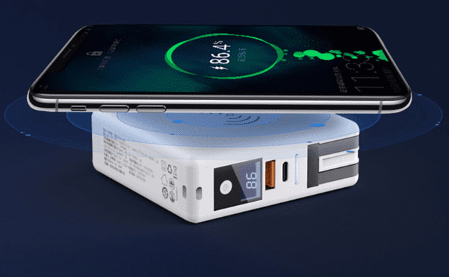 International 10000mah Wireless In Built Cable Powerbank 8