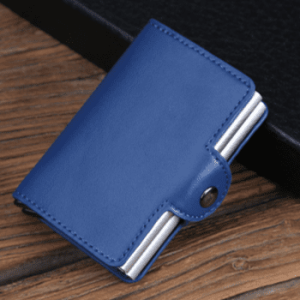 Italian Leather With Push Slider Anti RFID Wallet 1