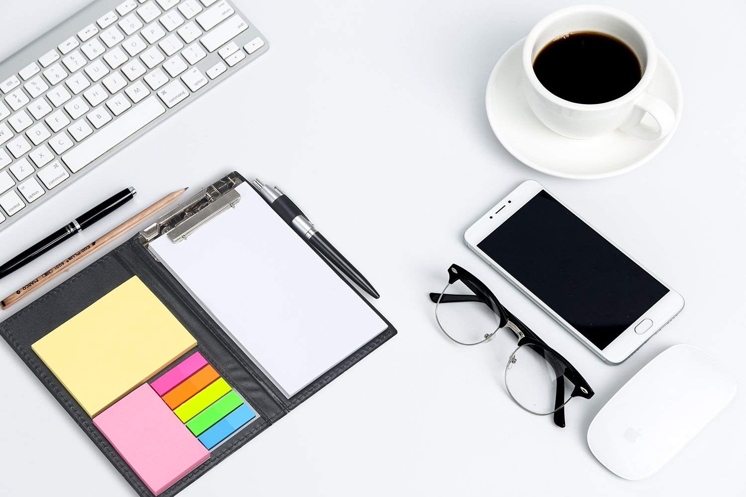 PU Leather Clip Board Set 4