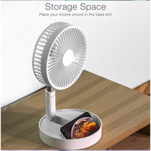 Retractable Standing Desk Fan 2