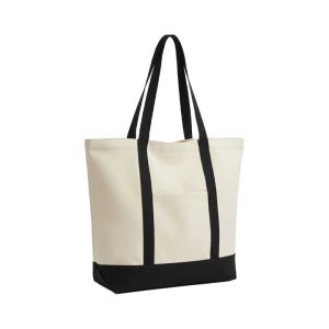 Strip Design Canvas Tote Bag
