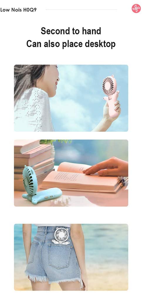 T fold Hand Desk Fan 7