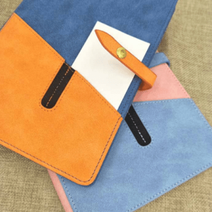 duo tone pocket leather notebook 1