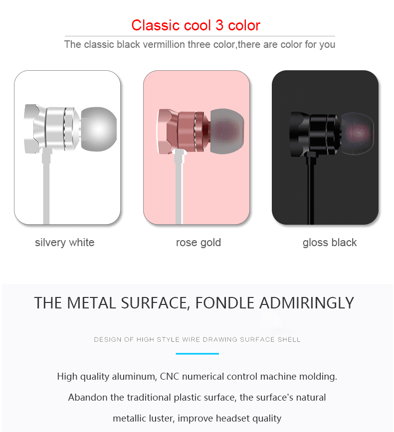 magnetic single line sports earphones 1