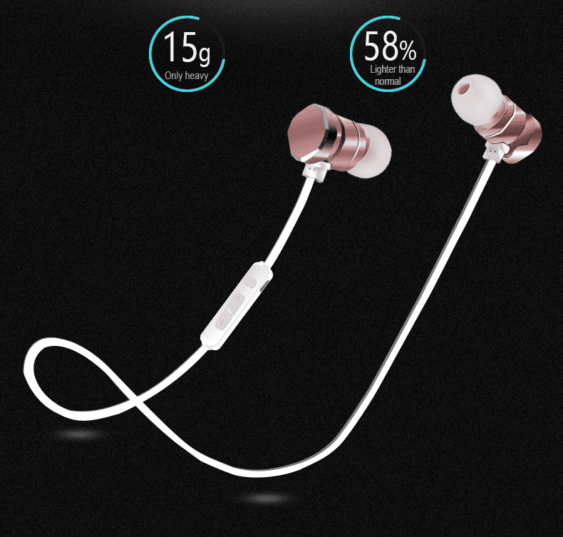 magnetic single line sports earphones 6
