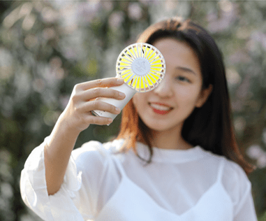 mini handheld 4000mah portable fan 2