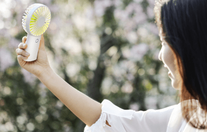 mini handheld 4000mah portable fan 8