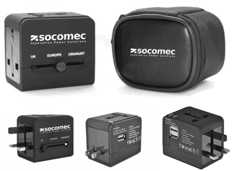 portable square dual usb adaptor 5