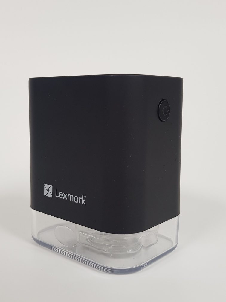 Lexmark Antibacterial Masks Contactless Sanitizer with solution 6 rotated