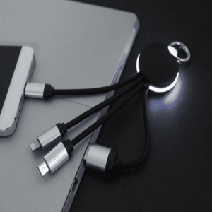 3 in 1 Light up Logo Charging Cable