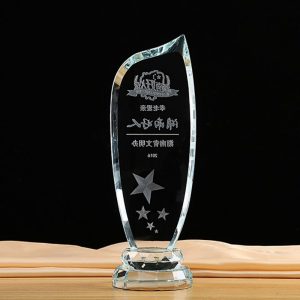 Up Point Standee Crystal Award 