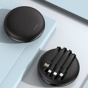 10000mah Round In Built Cable Powerbank 9