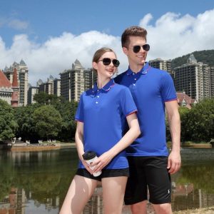 Cross Line Polo Collar Shirt