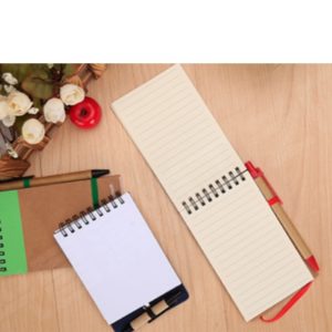 Eco Kraft Post it with Pen 1