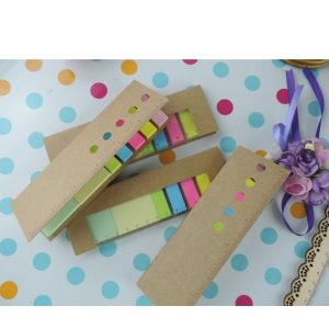 Eco kraft post it with ruler