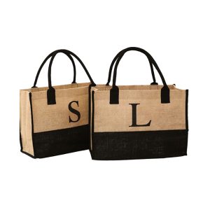 Half Tone Jute Tote Bag