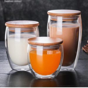 Double Wall Insulated Glass Mug 12