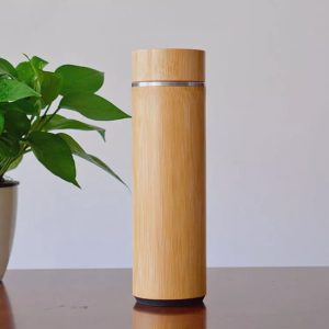 Eco Bamboo Glass Thermos Vacuum Flask