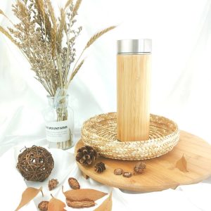 Eco Bamboo Thermal Cup with Strainer