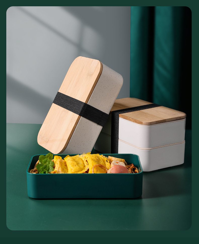 Bamboo Lid Lunch Box 15 1