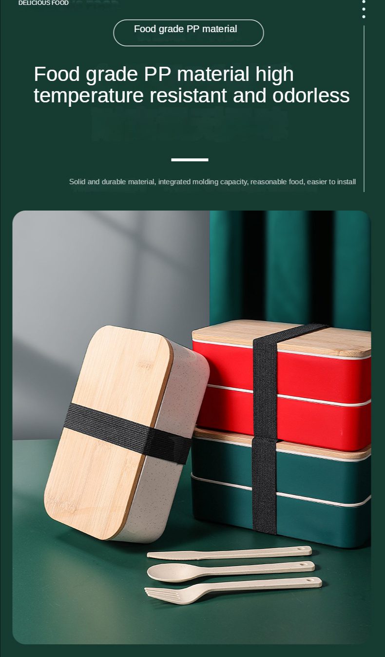 Bamboo Lid Lunch Box 16 1