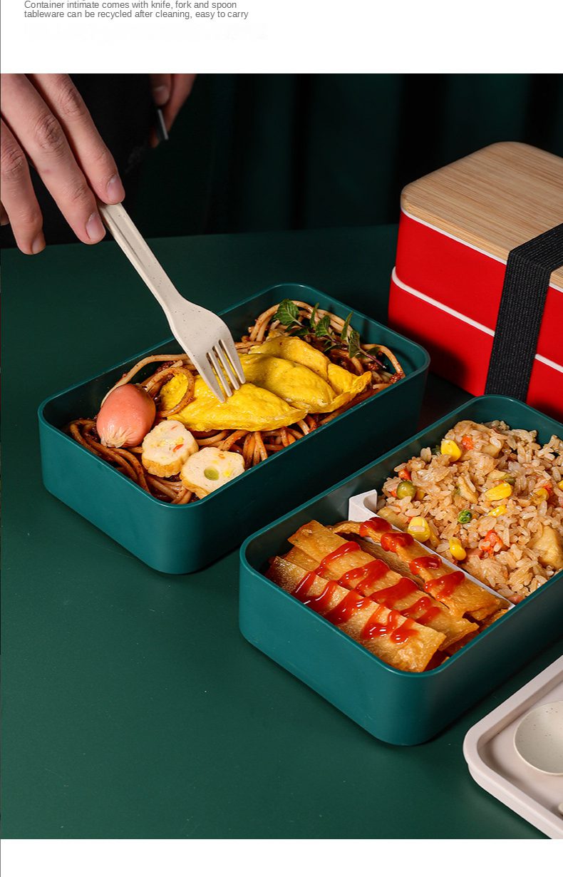 Bamboo Lid Lunch Box 18