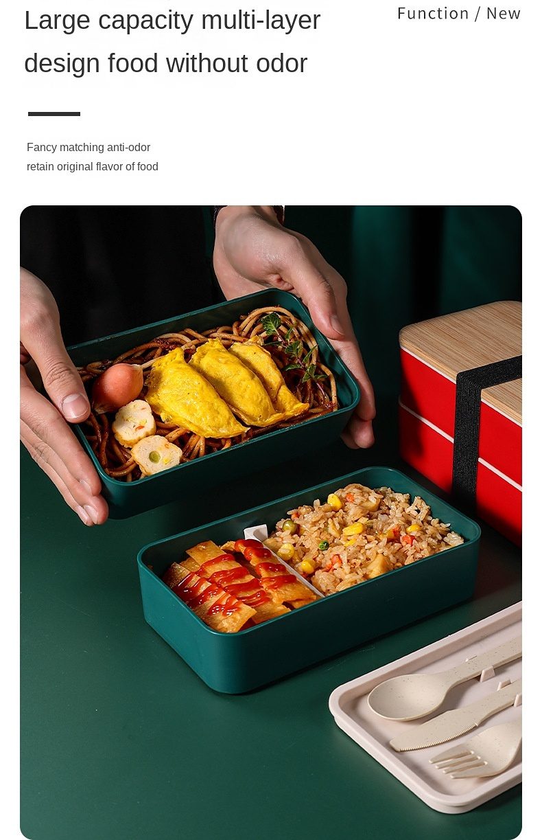 Bamboo Lid Lunch Box 19