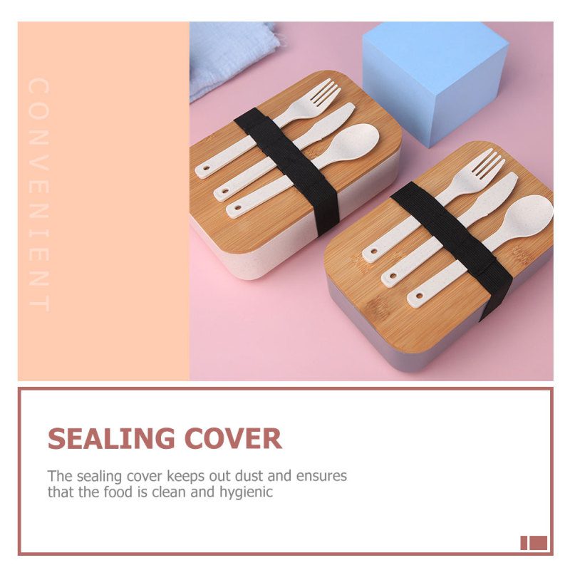 Bamboo Lid Lunch Box 2