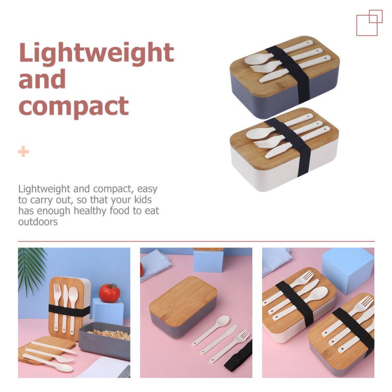 Bamboo Lid Lunch Box