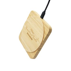 Bamboo Squircle Charger Pad 8