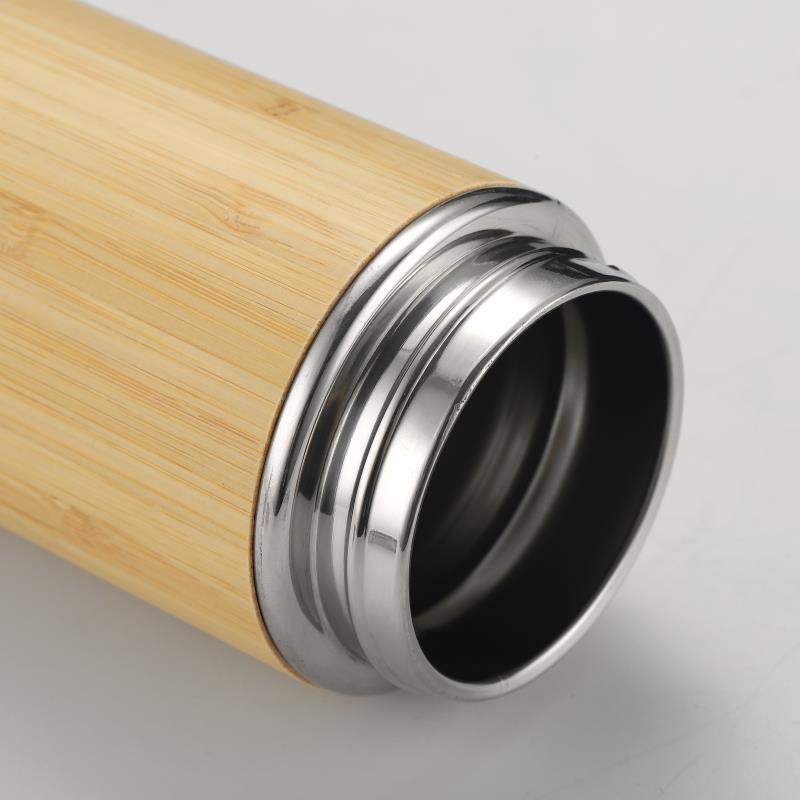 Bamboo Vacuum Tumbler With Handle 10