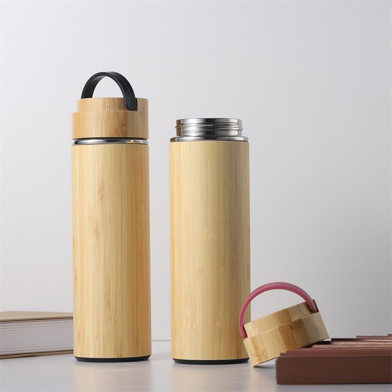 Bamboo Vacuum Tumbler With Handle 2