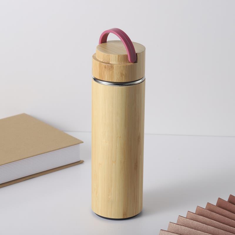 Bamboo Vacuum Tumbler With Handle 3
