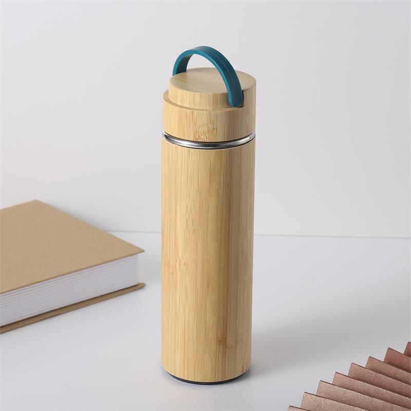 Bamboo Vacuum Tumbler With Handle 7